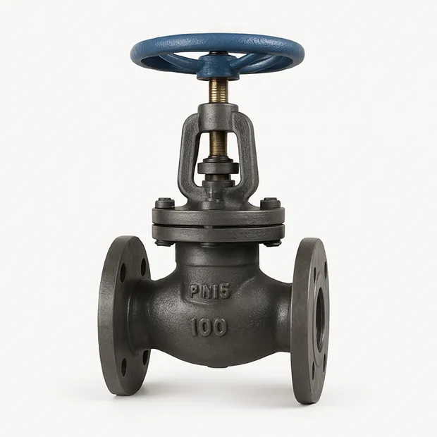 Задвижка клинкетная латунная фланцевая двухдисковая