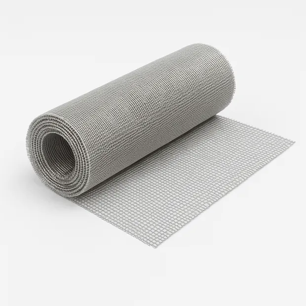 Сетка серебряная тканая